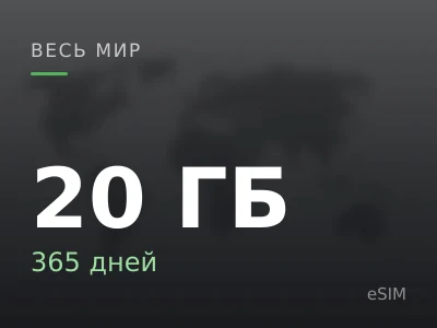 20 ГБ · 365 дней