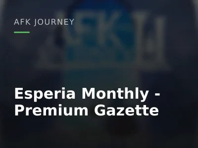 Esperia Monthly - Premium Gazette