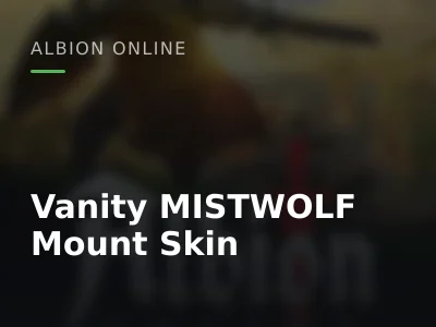 Vanity MISTWOLF Mount Skin