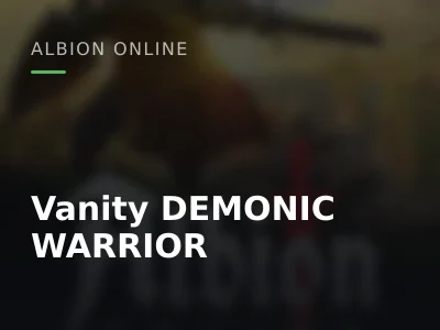 Vanity DEMONIC WARRIOR