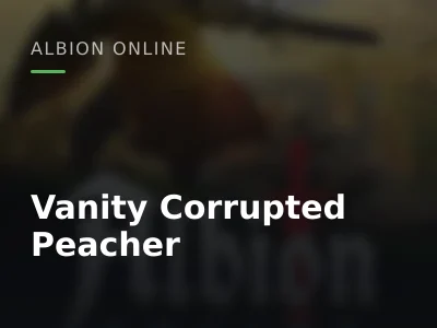 Vanity Corrupted Peacher