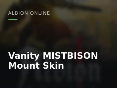 Vanity MISTBISON Mount Skin