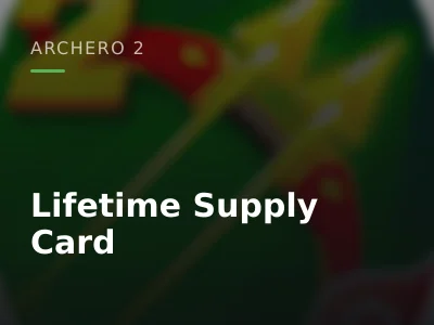 Lifetime Supply Card