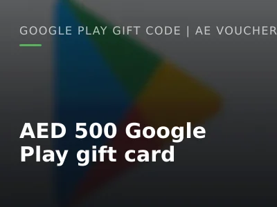 AED 500 Google Play gift card