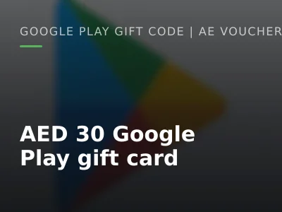 AED 30 Google Play gift card