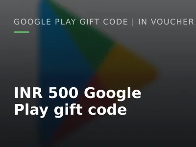 INR 500 Google Play gift code