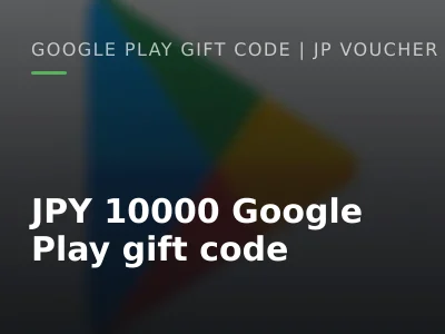 JPY 10000 Google Play gift code