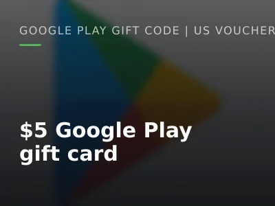 $5 Google Play gift card