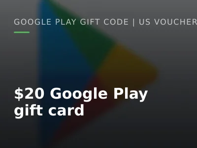 $20 Google Play gift card
