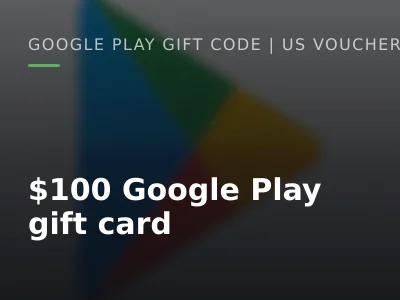 $100 Google Play gift card