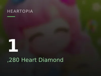 1,280 Heart Diamond