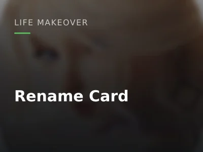 Rename Card