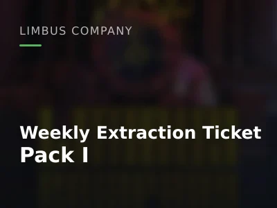 Weekly Extraction Ticket Pack I