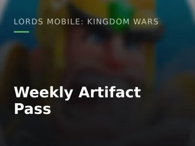 Weekly Artifact Pass