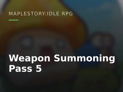 Weapon Summoning Pass 5