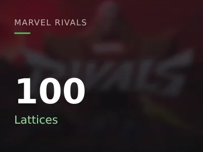 100 Lattices