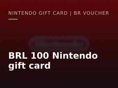 BRL 100 Nintendo gift card