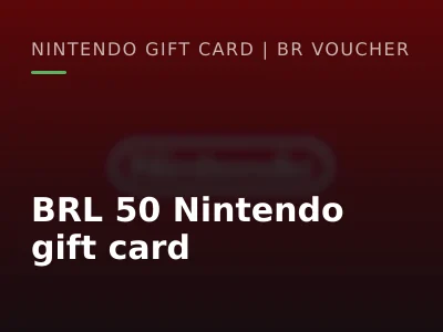 BRL 50 Nintendo gift card