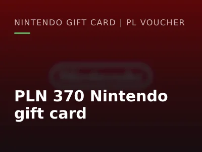 PLN 370 Nintendo gift card