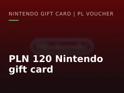 PLN 120 Nintendo gift card