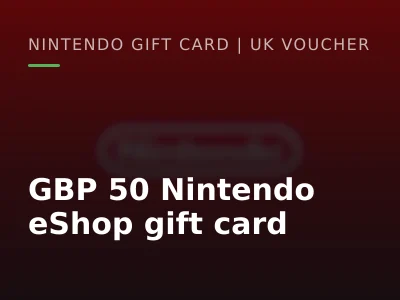 GBP 50 Nintendo eShop gift card
