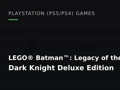 LEGO® Batman™: Legacy of the Dark Knight Deluxe Edition (TR)