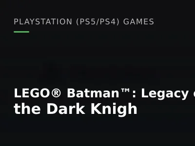 LEGO® Batman™: Legacy of the Dark Knigh (TR)
