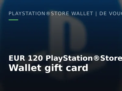 EUR 120 PlayStation®Store Wallet gift card