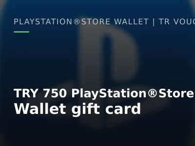 TRY 750 PlayStation®Store Wallet gift card