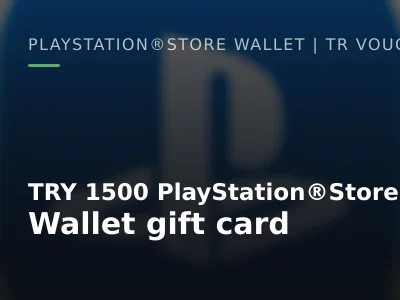 TRY 1500 PlayStation®Store Wallet gift card