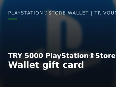 TRY 5000 PlayStation®Store Wallet gift card
