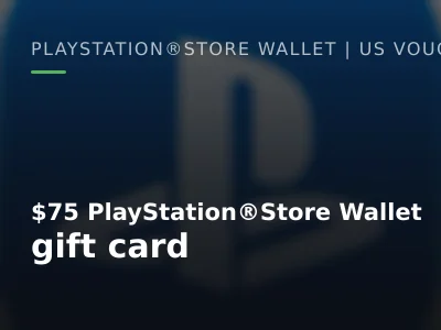 $75 PlayStation®Store Wallet gift card