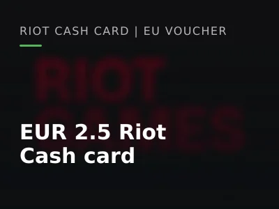 EUR 2.5 Riot Cash card