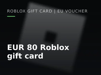 EUR 80 Roblox gift card