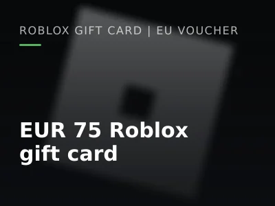 EUR 75 Roblox gift card