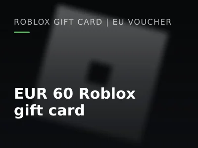 EUR 60 Roblox gift card