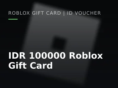 IDR 100000 Roblox Gift Card