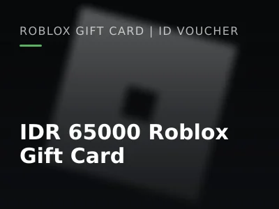 IDR 65000 Roblox Gift Card