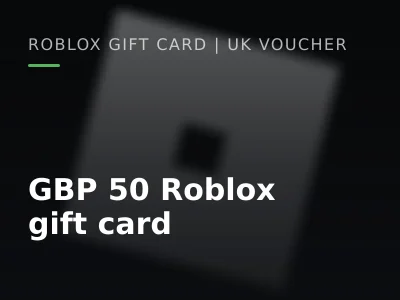 GBP 50 Roblox gift card
