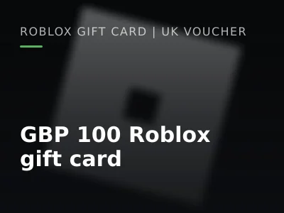 GBP 100 Roblox gift card