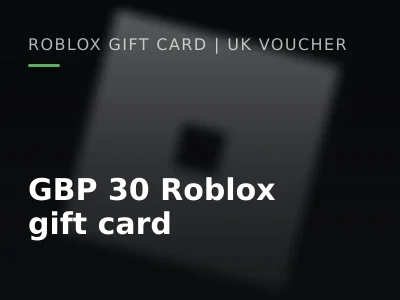 GBP 30 Roblox gift card