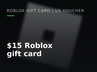 $15 Roblox gift card