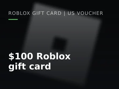 $100 Roblox gift card