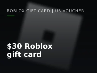 $30 Roblox gift card