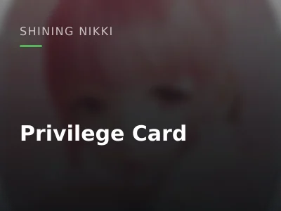 Privilege Card
