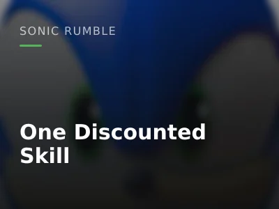 One Discounted Skill