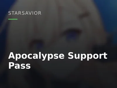 Apocalypse Support Pass