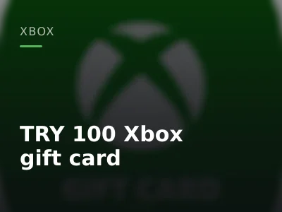 TRY 100 Xbox gift card