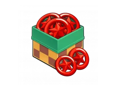 1700 Red Star Rings